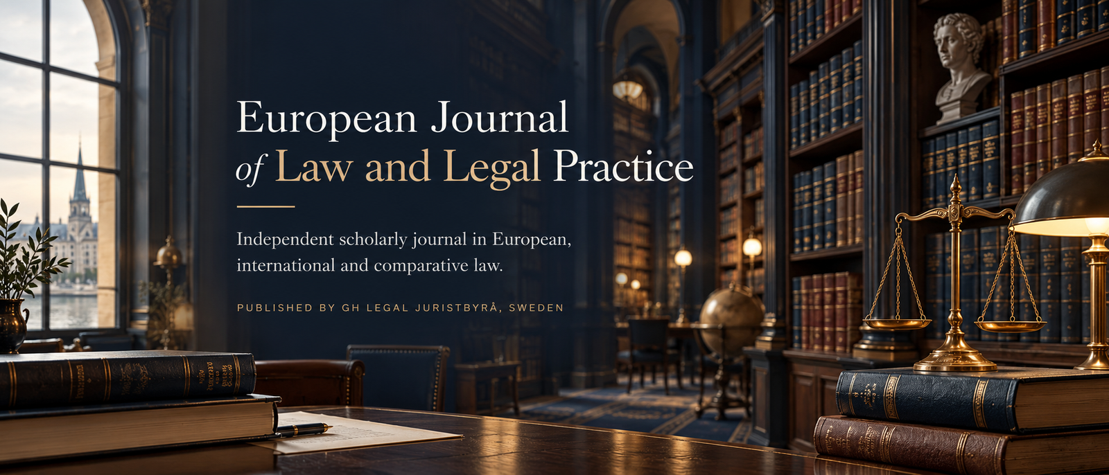 European Journal of Law and Legal Practice (EJLLP) homepage banner